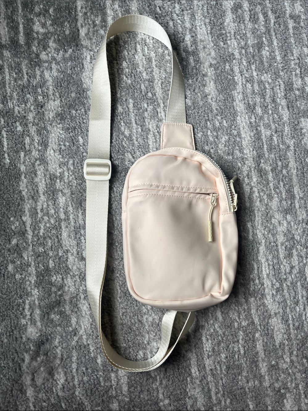 Cream Crossbody Sling Bag - Minimal Everyday Carry